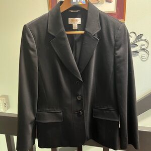 Talbots Classic Black Women's Blazer NWOT #214DO